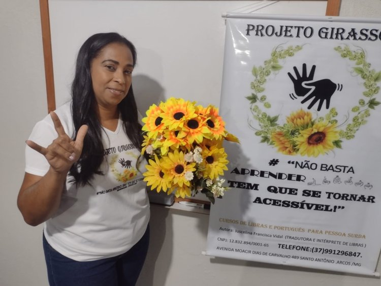 Projeto Girassóis em Arcos: aulas gratuitas para pessoas surdas