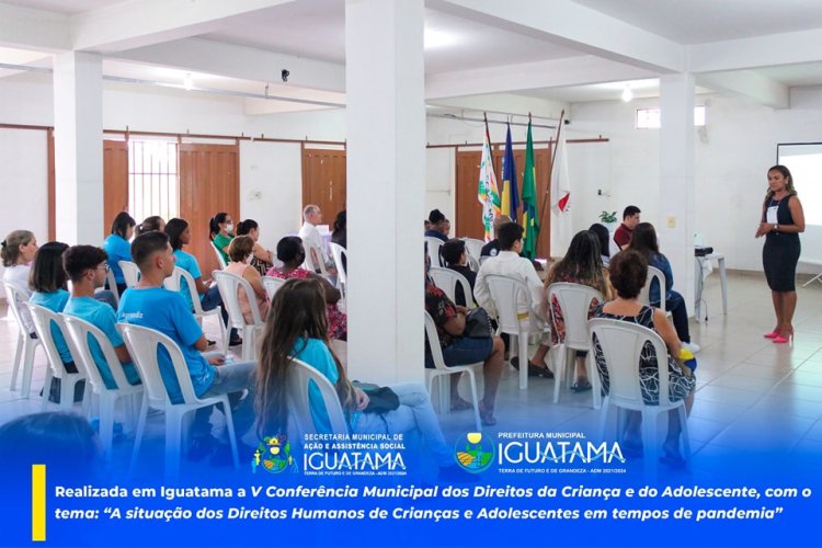Realizada em Iguatama a V Conferência Municipal dos Direitos da Criança e do Adolescente