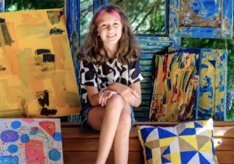 Menina de Nova Friburgo vai expor pinturas no Louvre, em Paris