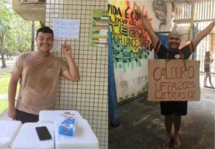 Vendedor de chupchup é aprovado na mesma universidade onde trabalha!