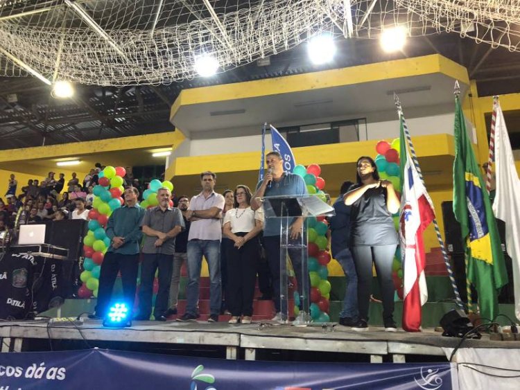 Cerimônia lota o Poliesportivo para a abertura dos Jogos Escolares Arcoenses (JEA)