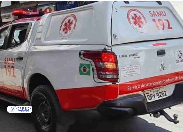 Acidente entre carro e moto em frente à PUC/MG Arcos