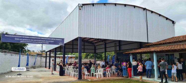 Creche Ana Lúcia Franco: 147 alunos protegidos do sol e da chuva