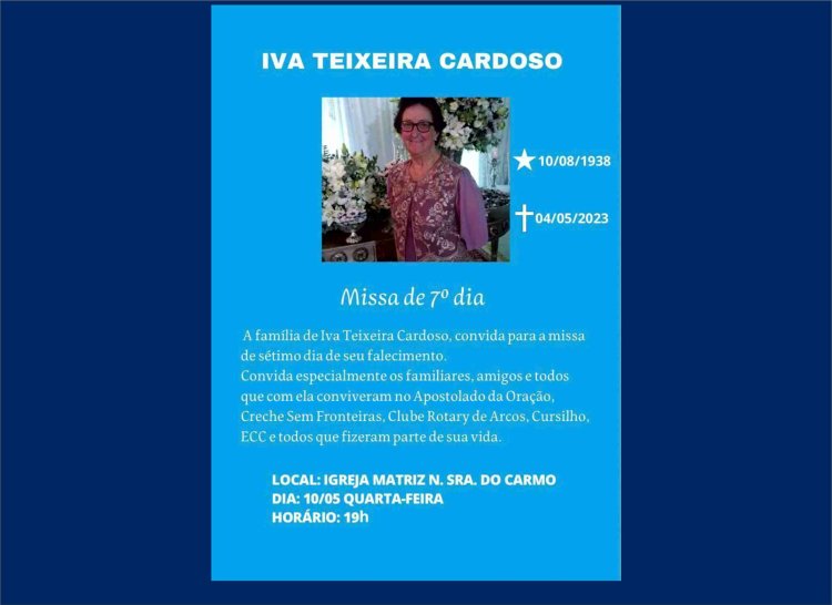 Missa de 7º dia de Iva Teixeira Cardoso