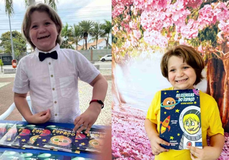 Menino autista brasileiro de oito anos autor de três livros ganha prêmios internacionais
