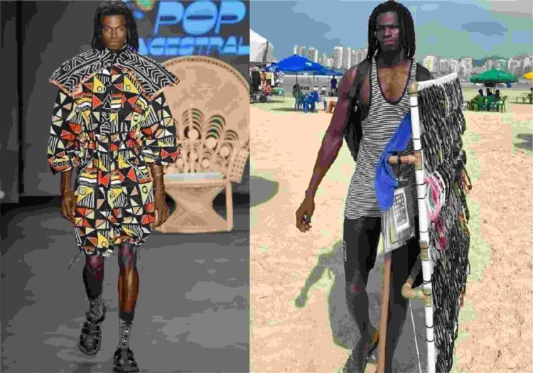 Ambulante descoberto na praia vira modelo e estreia na SPFW