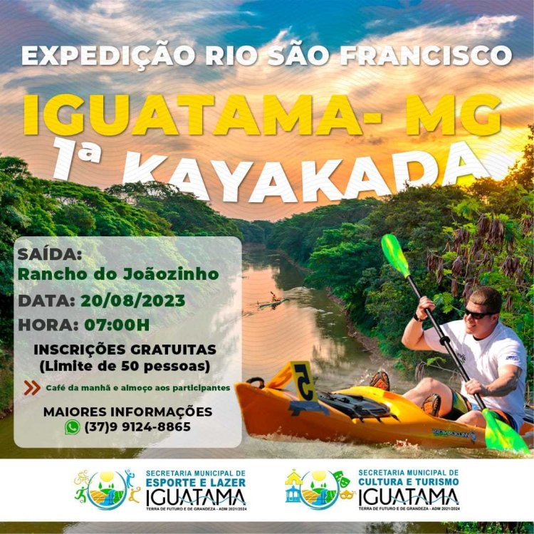 VEM AÍ A 1ª KAYAKADA EM EXPEDIÇÃO AO RIO SÃO FRANCISCO