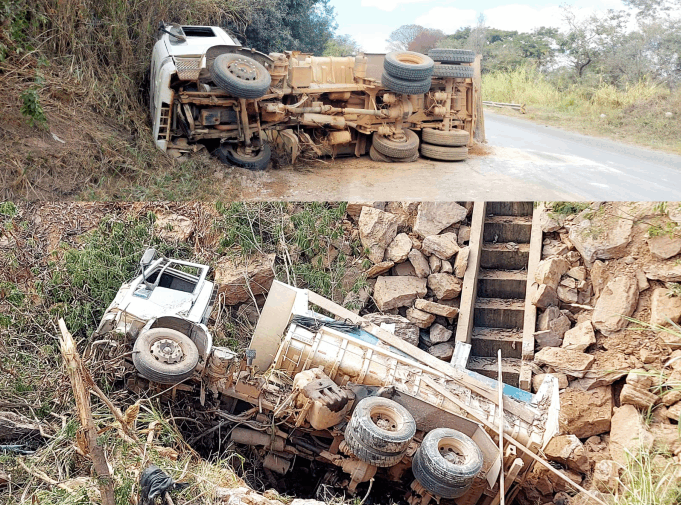 Acidente envolvendo dois caminhões em Arcos deixa uma vítima em estado grave