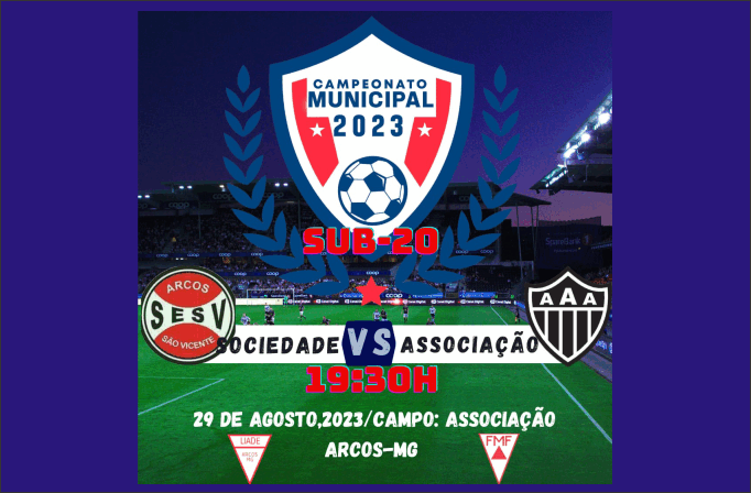 Sociedade e Associação iniciam o returno do campeonato da Sub-20 em Arcos