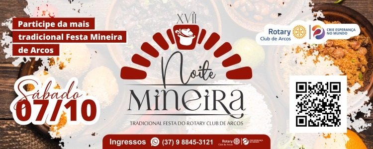 Rotary Club de Arcos promove 17ª edição da Noite Mineira