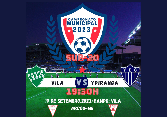 Vila e Ypiranga podem definir o primeiro finalista do Sub-20 em Arcos