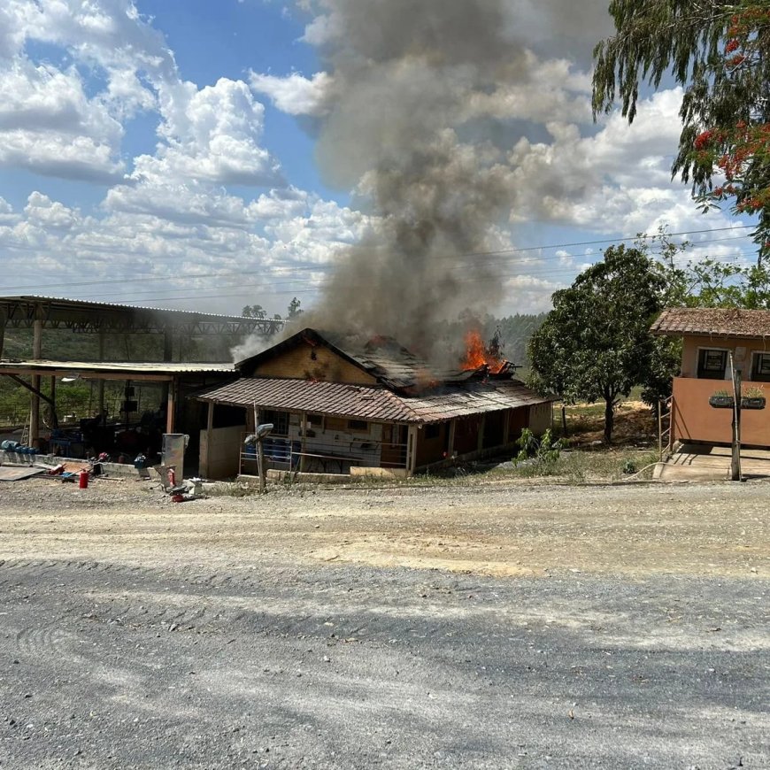 Incêndio em edificação Industrial CAO do Brasil Ltda, Iguatama/MG