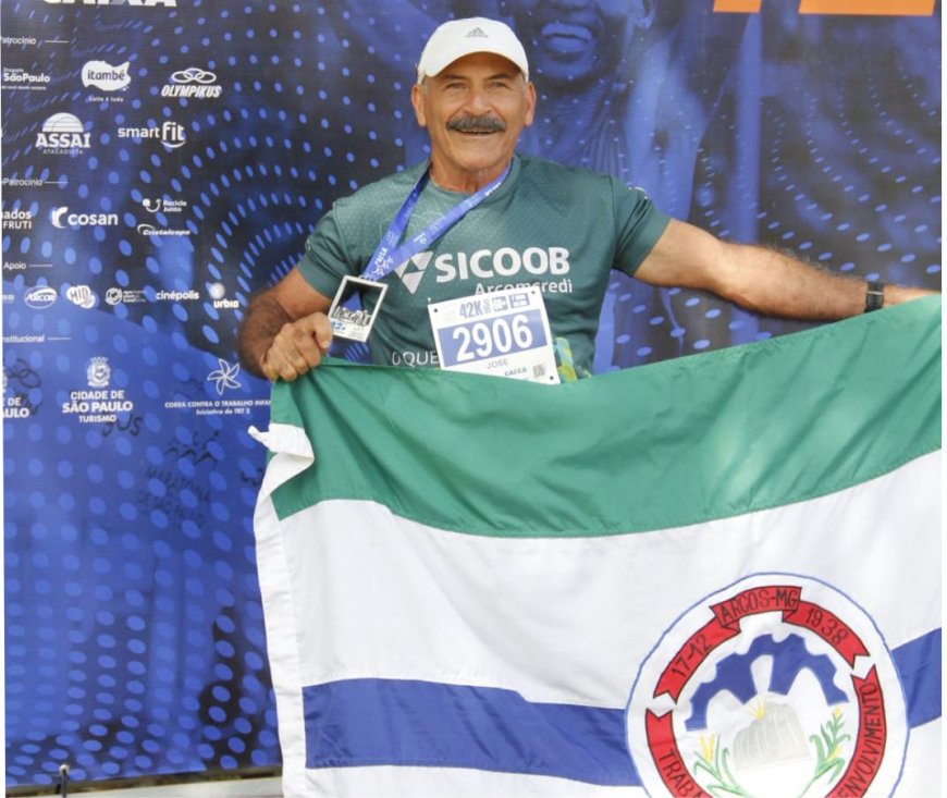 Com apoio do Sicoob Arcomcredi e de outros patrocinadores, arcoense participou de maratona de São Paulo