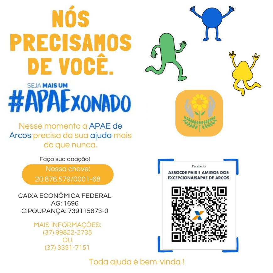 APAEXONADOS, a nova campanha da APAE Arcos