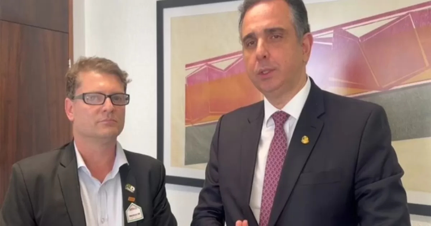 Presidente do Senado, Rodrigo Pacheco, Recebe Representante do SINDIJORI/MG e Reafirma Apoio à Imprensa