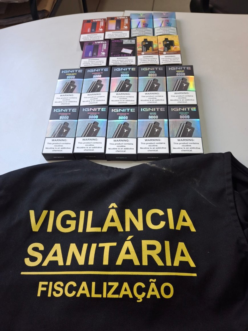 VISA apreende cigarros eletrônicos em mercearias de Arcos