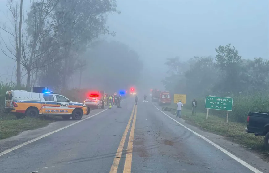 Grave acidente na MG-050 deixa duas vítimas fatais