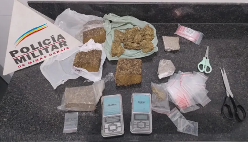 Abordagem da Polícia Militar resulta na prisão de dois homens e apreensão de drogas
