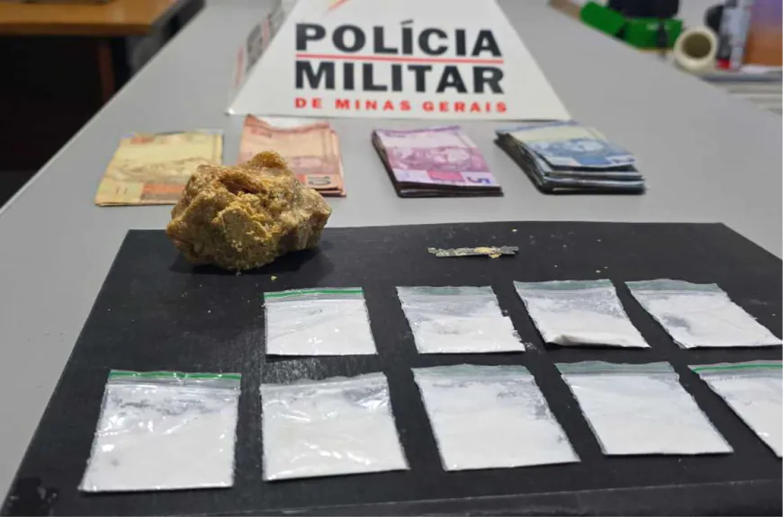 PM apreende crack e cocaína no bairro Novo Eldorado, em Arcos
