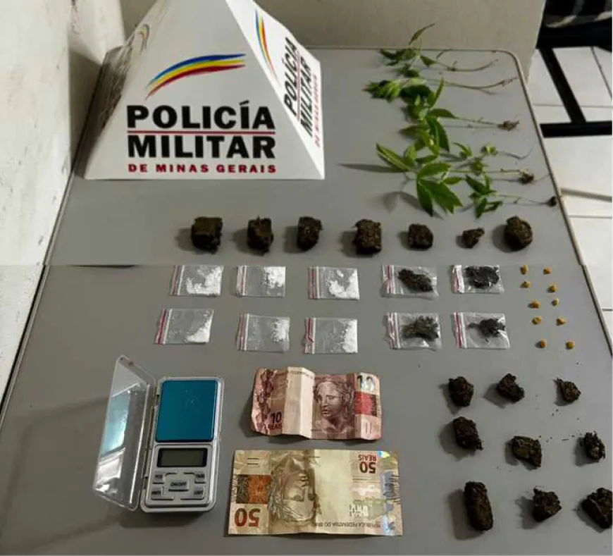 Polícia Militar prende três e desmonta ponto de tráfico de drogas